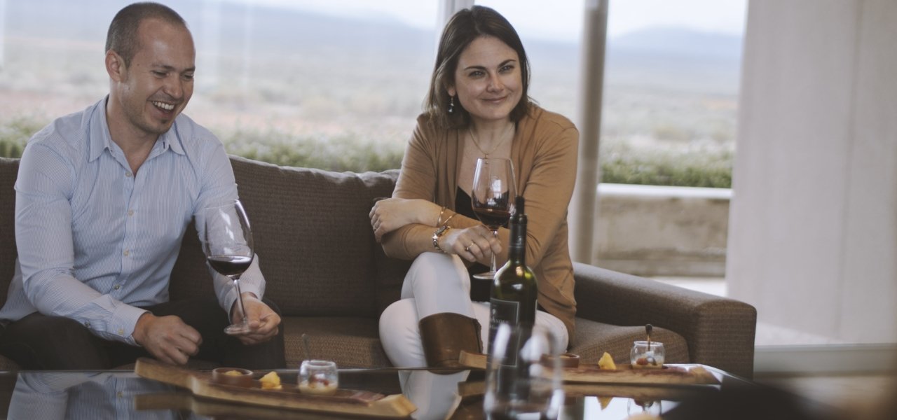 Wine tasting at Diamandes