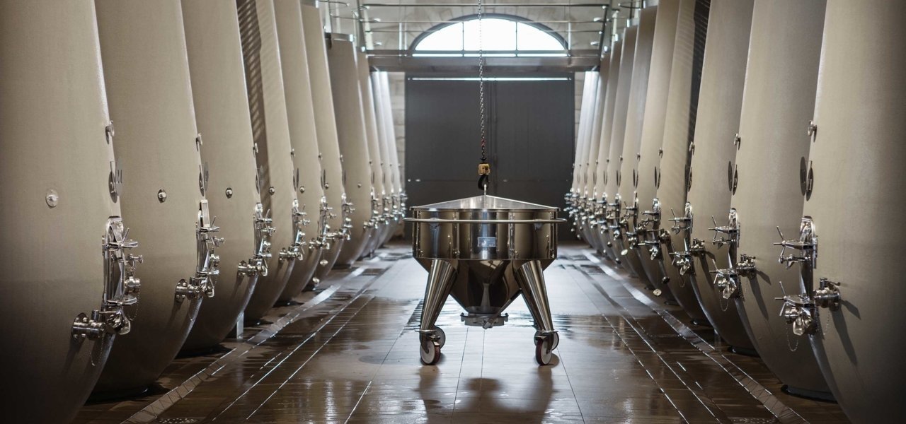 wine cellars in chateau kirwan